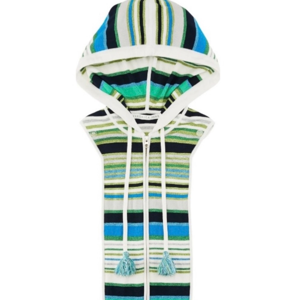 Veronica Beard Metallic Stripe Dickey